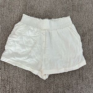 Forever 21 Cream High Waist Shorts